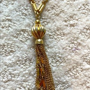 Vintage tassel necklace purchased in an upscale boutique